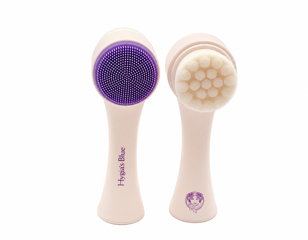 Hygia's Blue Dual Facial Cleanser Brush Hygias Blue