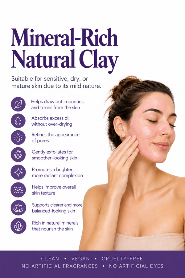Pink Clay Powder - Natural Hygia's Blue